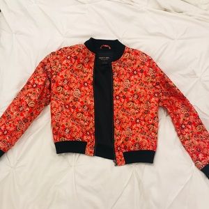 floral nasty gal bomber jacket